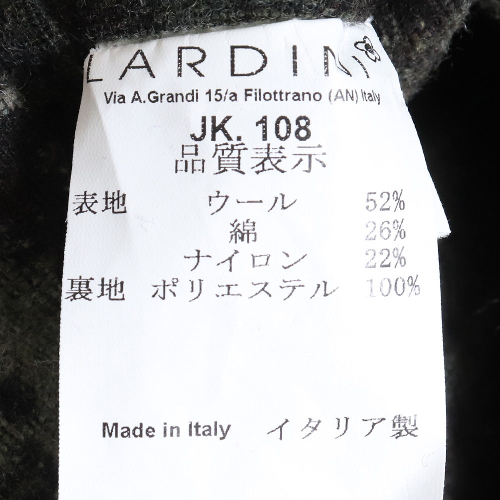 <美品>LARDINI デニム ジャケット ブートニエール サイズ46 LARDINI デニム ジャケット ブートニエール サイズ46 メンズ