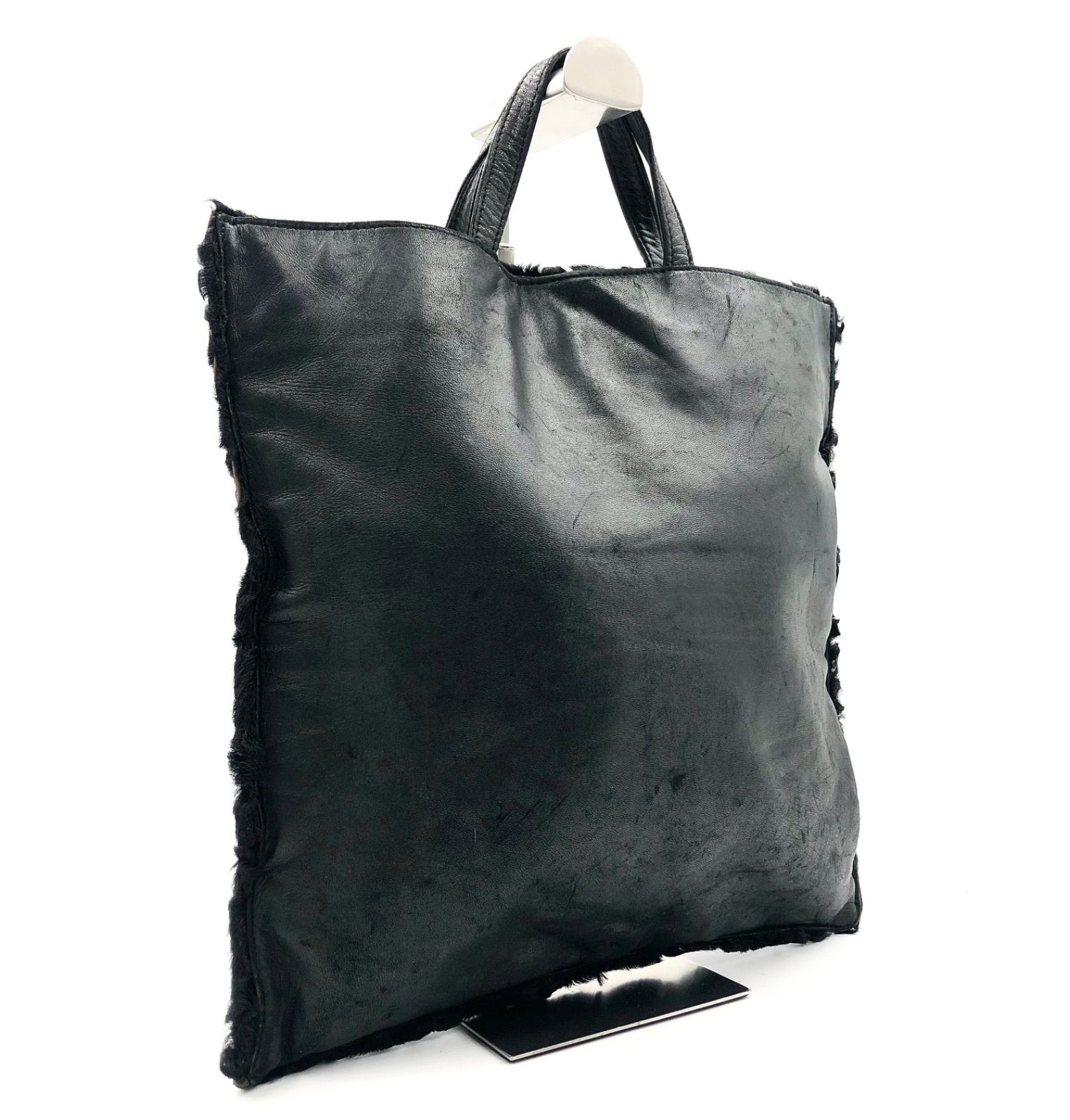 □超希少ヴィンテージ□LOEWE ロエベ トートバッグ ハラコ×レザー 本革 