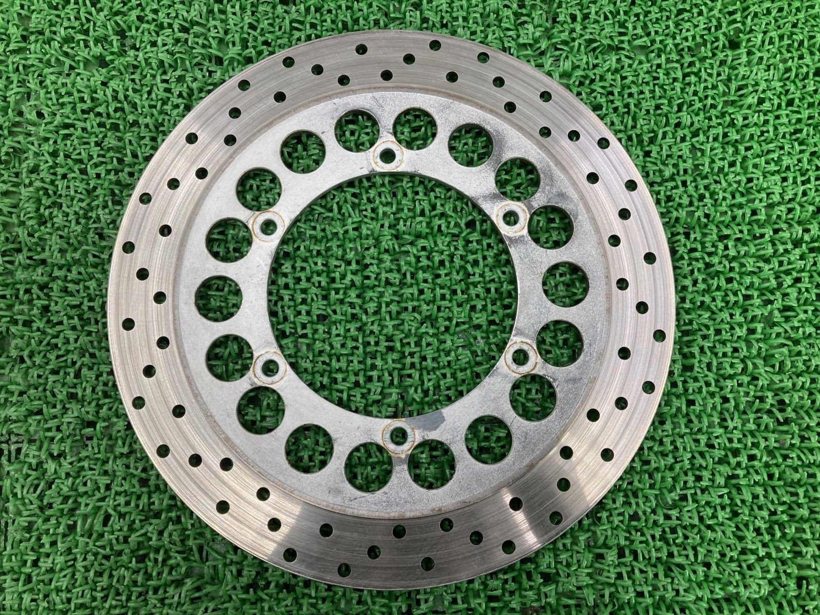 SR400 フロントブレーキディスク ヤマハ 純正 バイク 部品 RH01J そのまま使える 曲がりなし 修復素材に ノーマル戻しに 車検 Genuine 【】 32