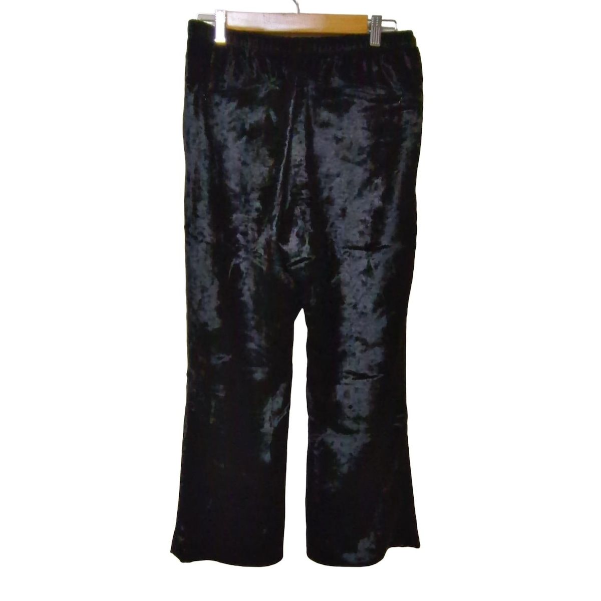 needles ニードルス パンツ サイズS メンズ - 黒×パープル フルレングス|フェイクファー|刺繍|バタフライ 蝶 |ウエストゴム