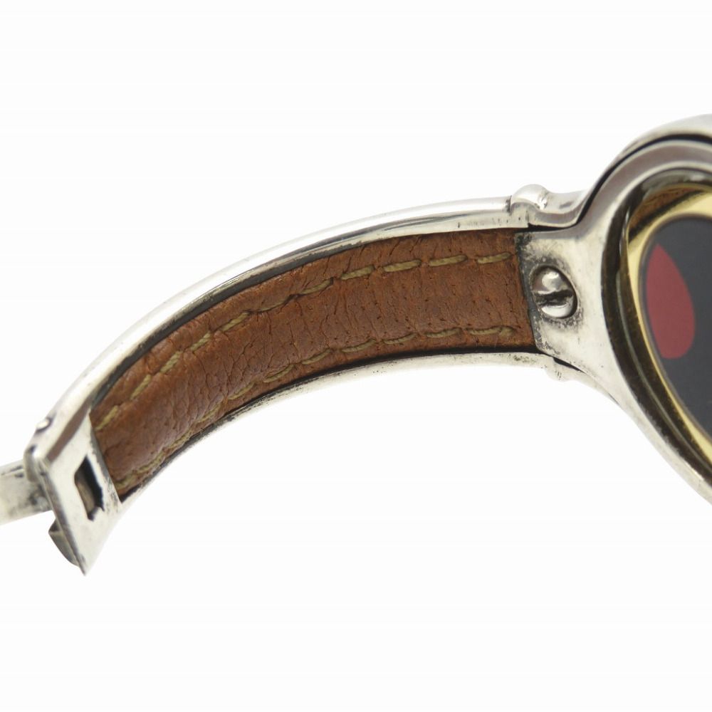 ミザーニ キャデラック シルバー 925 クオーツ 腕時計 銀無垢/レザー