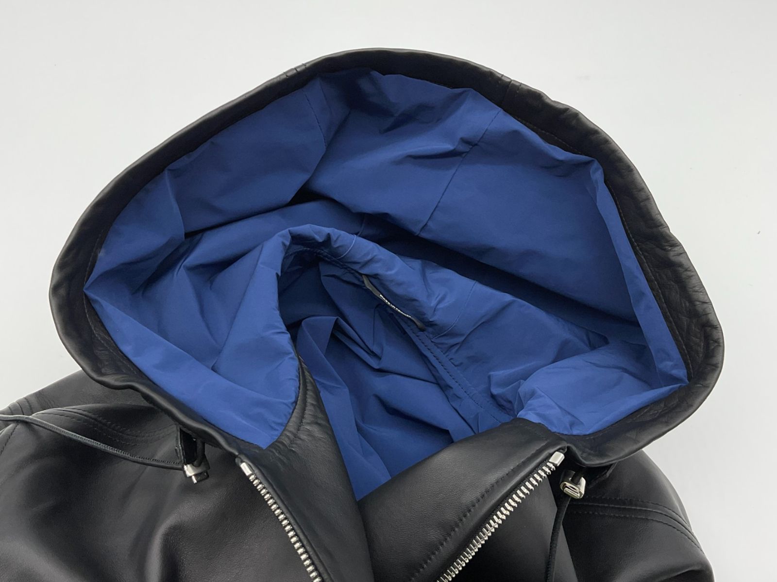 【新古品】HERMES 下札付 オーダー品 Wジップシープスキンコート 50 極美品 HERMES エルメス 50 ブラック 下げ札付き オーダー品 W
