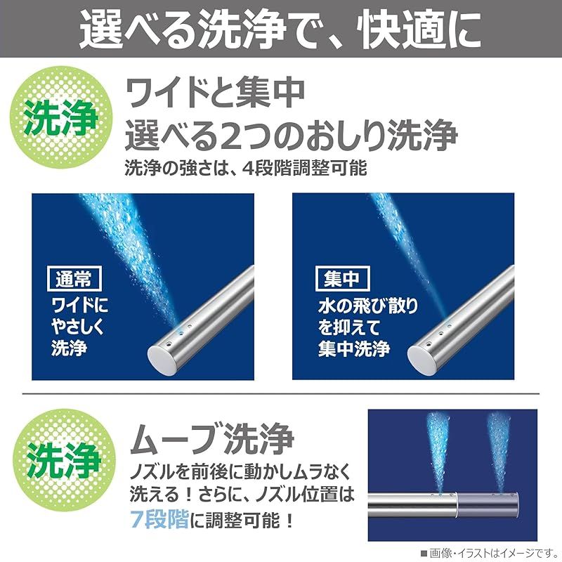 TOSHIBA 東芝 温水洗浄便座 ホワイト ステンレスノズル ノズル自動洗浄 クリーンウォッシュ SCS T 162 W 1