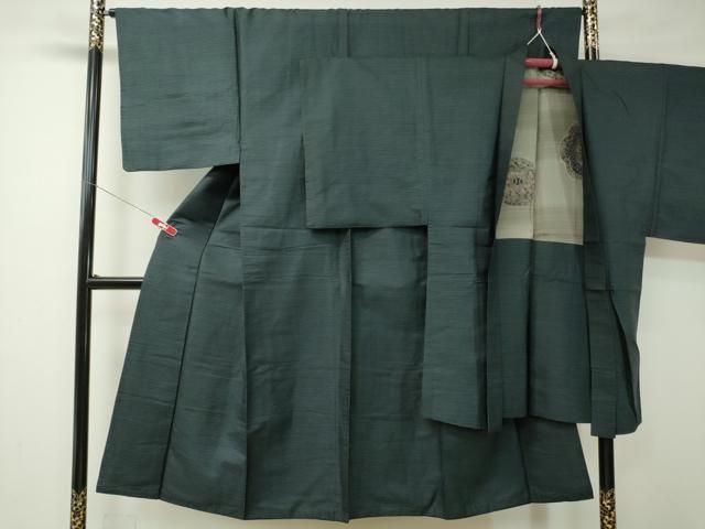平和屋着物男性　紬　アンサンブル　吉祥文　正絹　逸品　CAAK3254ev