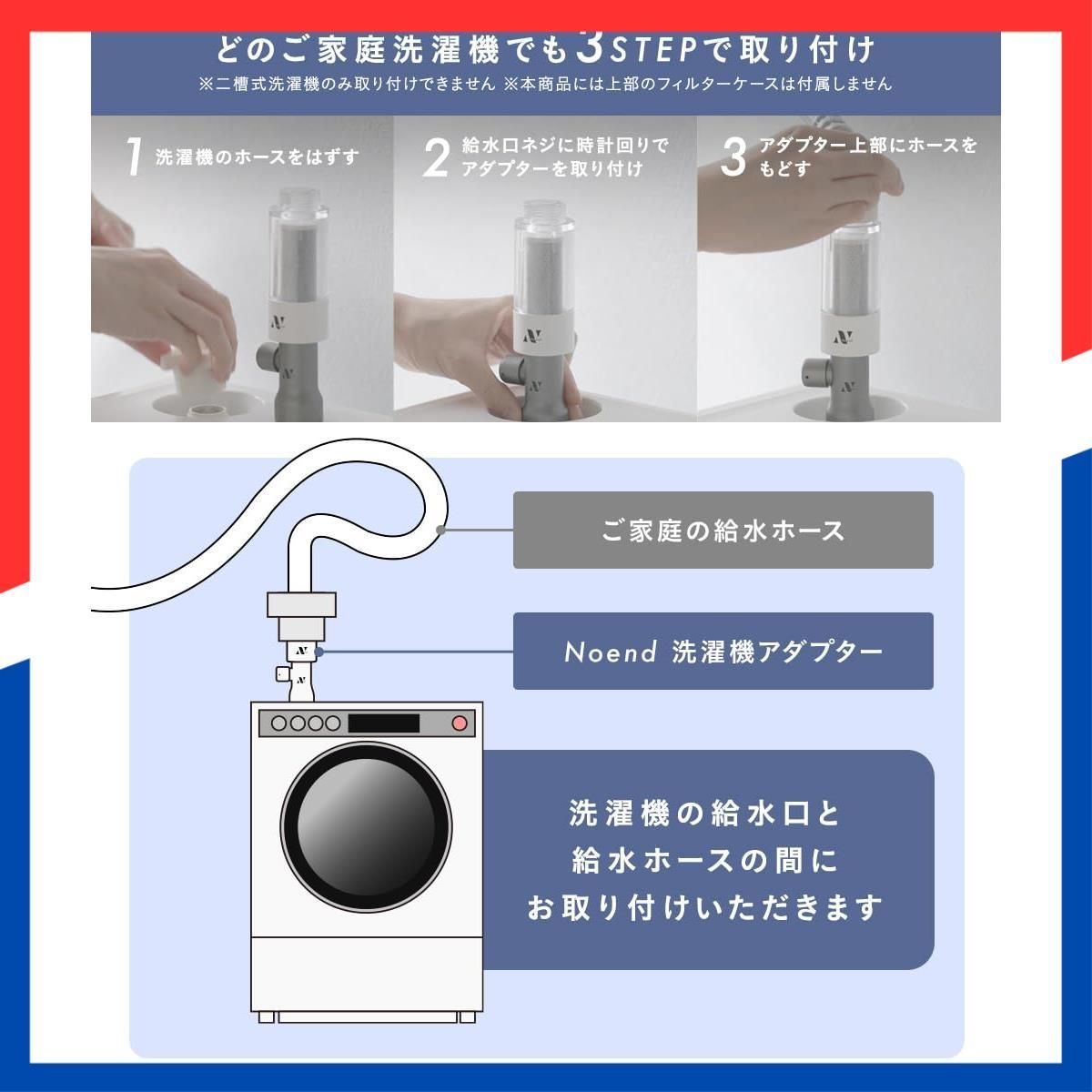 Noend オーガニックファインバブル洗濯機アダプター ナノバブル発生器 Amazon.co.jp: Noend オーガニックファインバブル洗濯機
