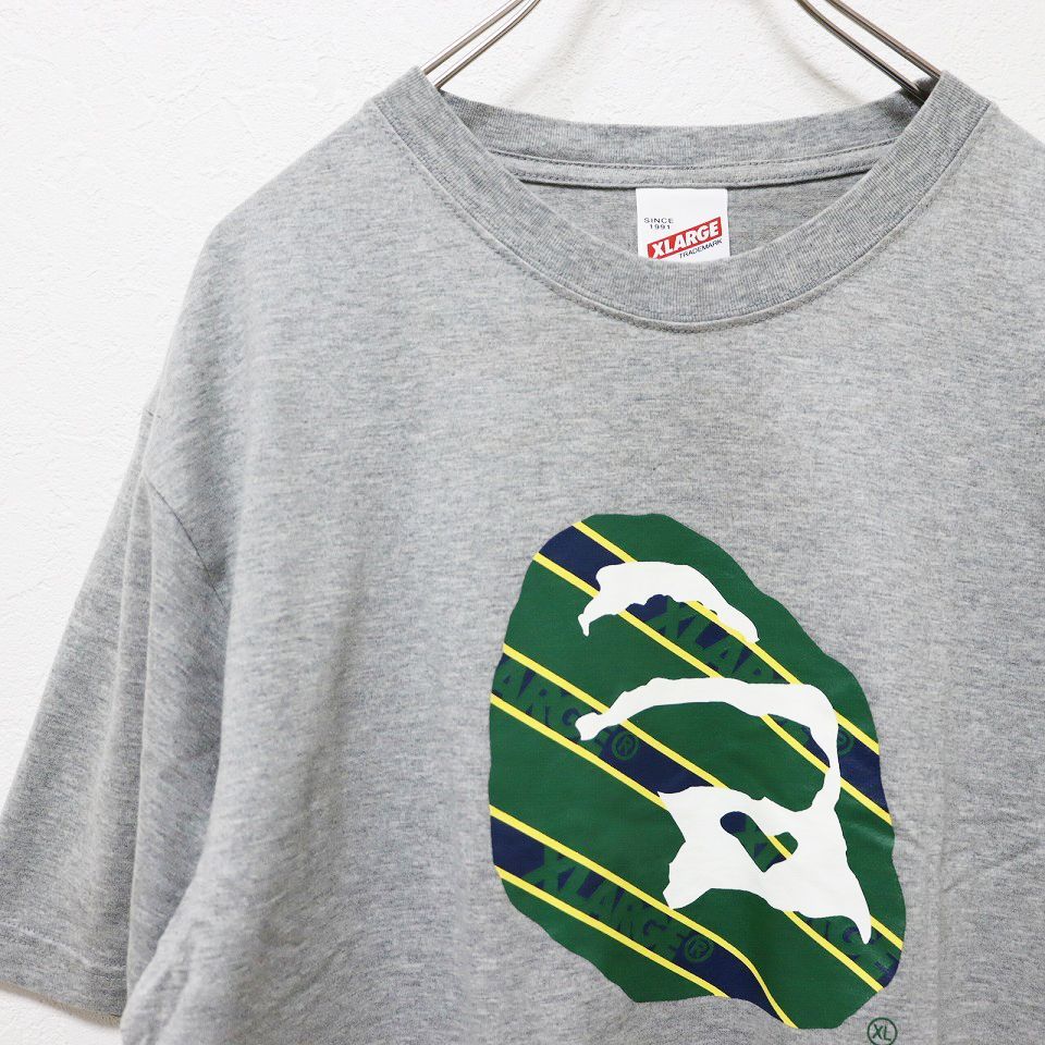 X-LARGE エクストララージ ゴリラ グラフィック Tシャツ グレー系 904642n