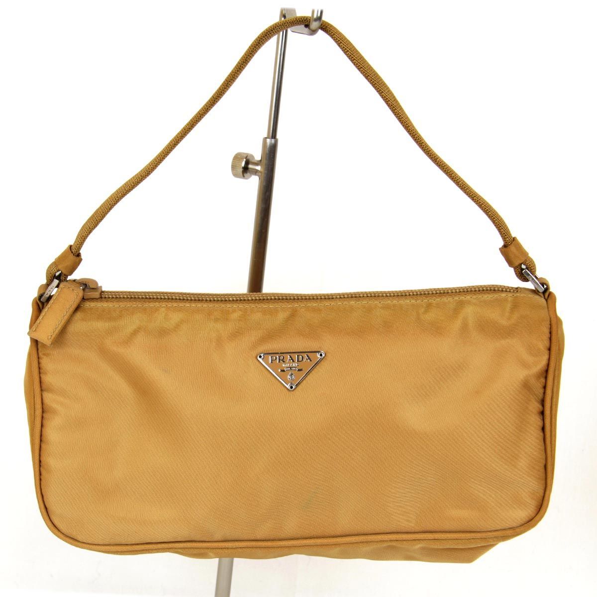 『USED』 PRADA プラダ アクセサリーポーチ ベージュ USED』 PRADA プラダ アクセサリーポーチ キャンバス ベージュ