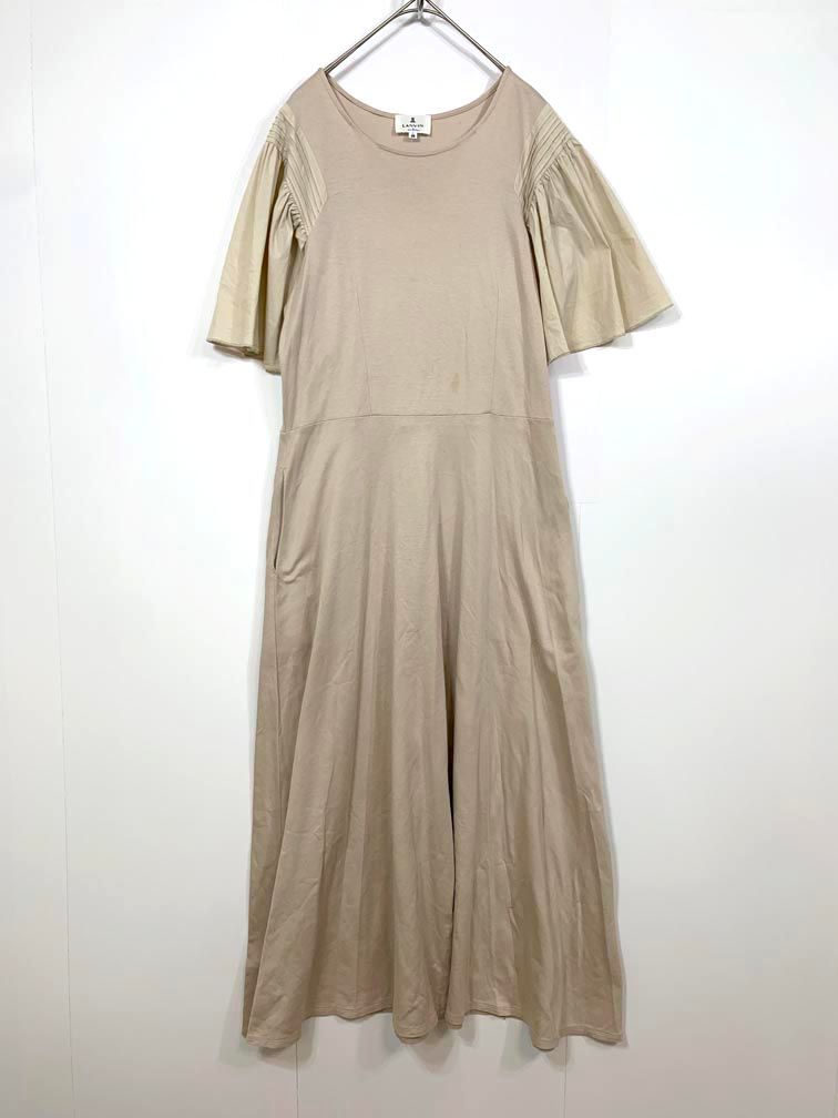 美品　LANVIN en Bleu♡コットンワンピ LANVIN en Bleu（ランバンオンブルー）の「アイレットリブニット