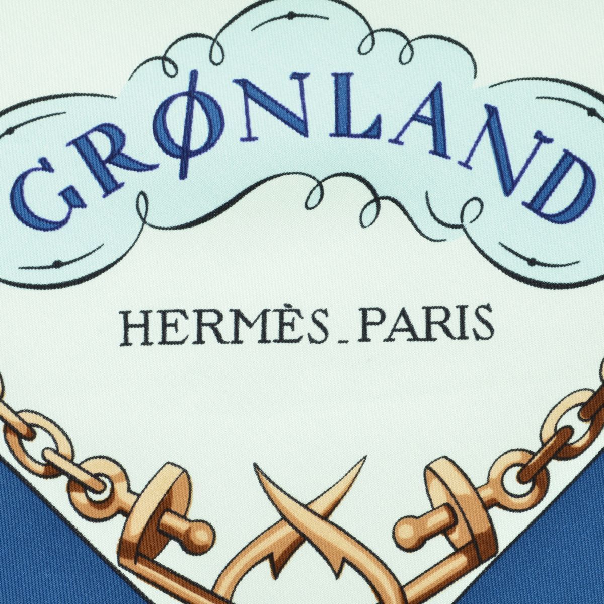 HERMES / エルメス】カレ90 GRONLAND グリーンランド シルク