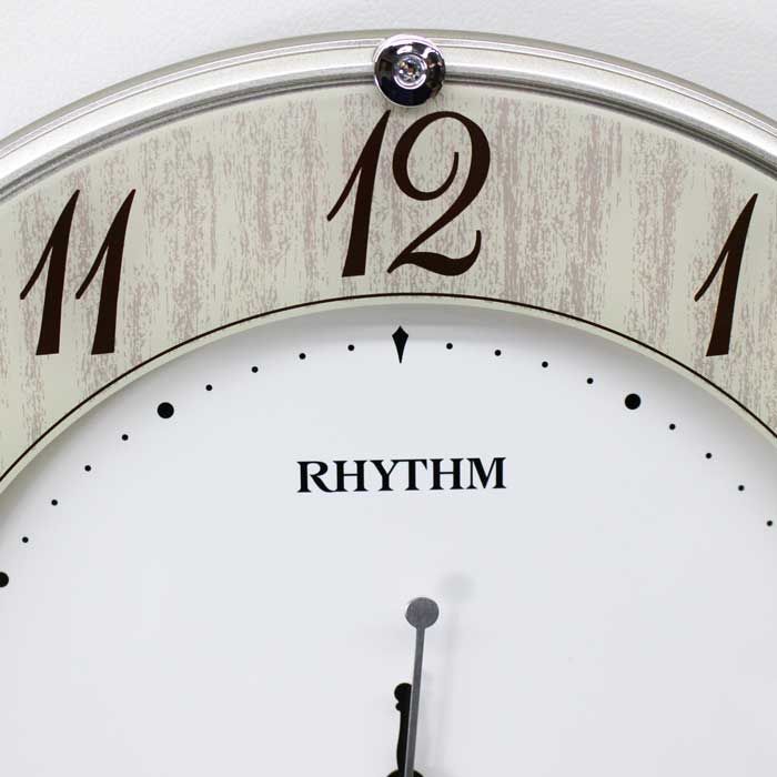 静音 掛け時計 電波時計 RHYTHM ライブリーナチュレ8MY506SR23 数量限定ф32.0×4.7cm 新品 リズム 電波掛け時計 ライブリーナチュレ 木目仕上げ 8MY506SR23