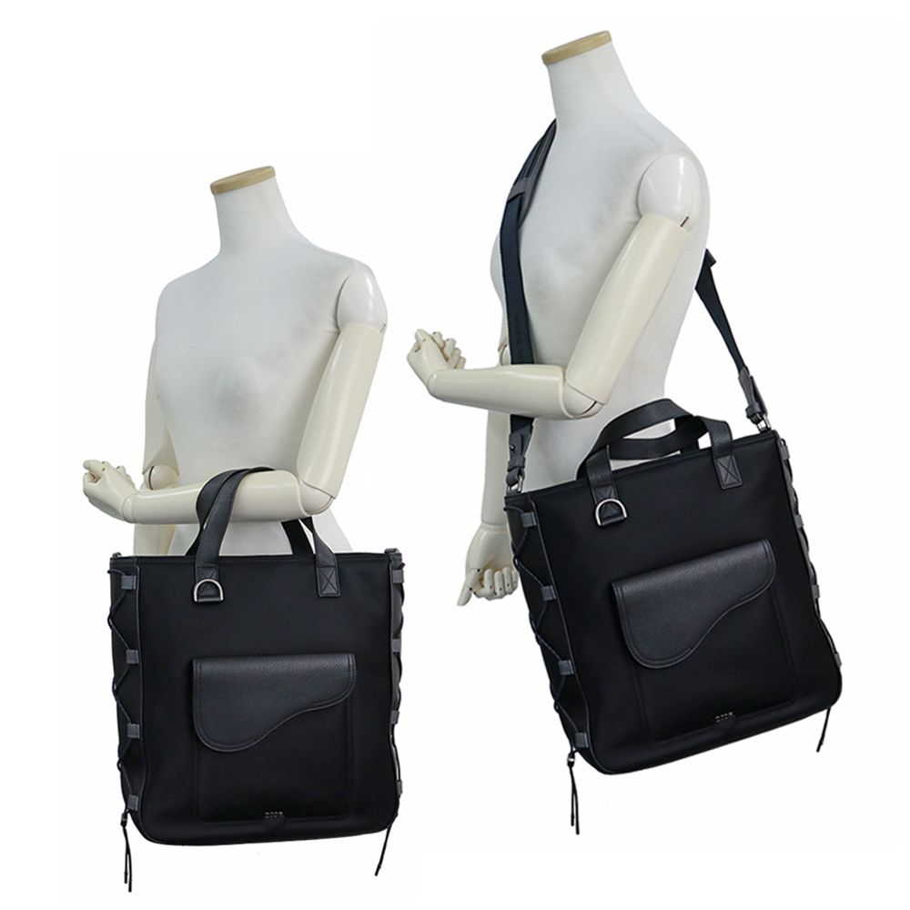 ディオール サドル トートバッグ SACAI コラボ 2WAY ショルダー