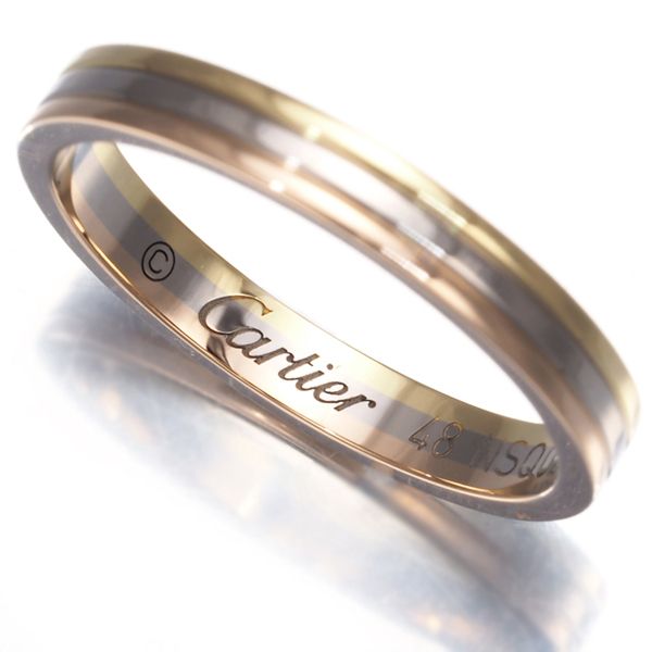 カルティエ リング ルイカルティエヴァンドーム スリーカラー 48号