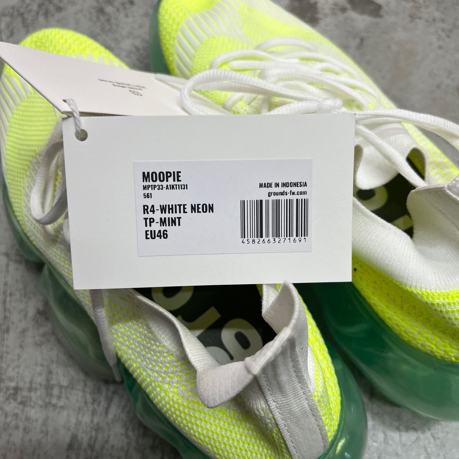 grounds/グラウンズ/MOOPIE R4-WHITE GRAY - 靴オンライン ショップ 安い