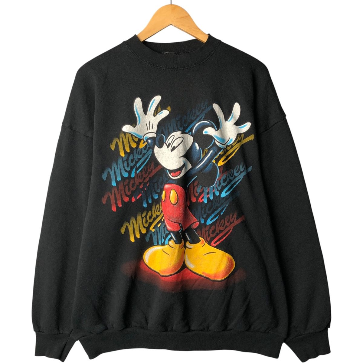 90年代 USA製 Disney ディズニー ミッキーマウス ポロシャツ ボーダー ネイビー（メンズ XL ）中古 古着 T4804 90年代 ディズニー ミッキーマウス ビンテージ古着屋 | ブランケット