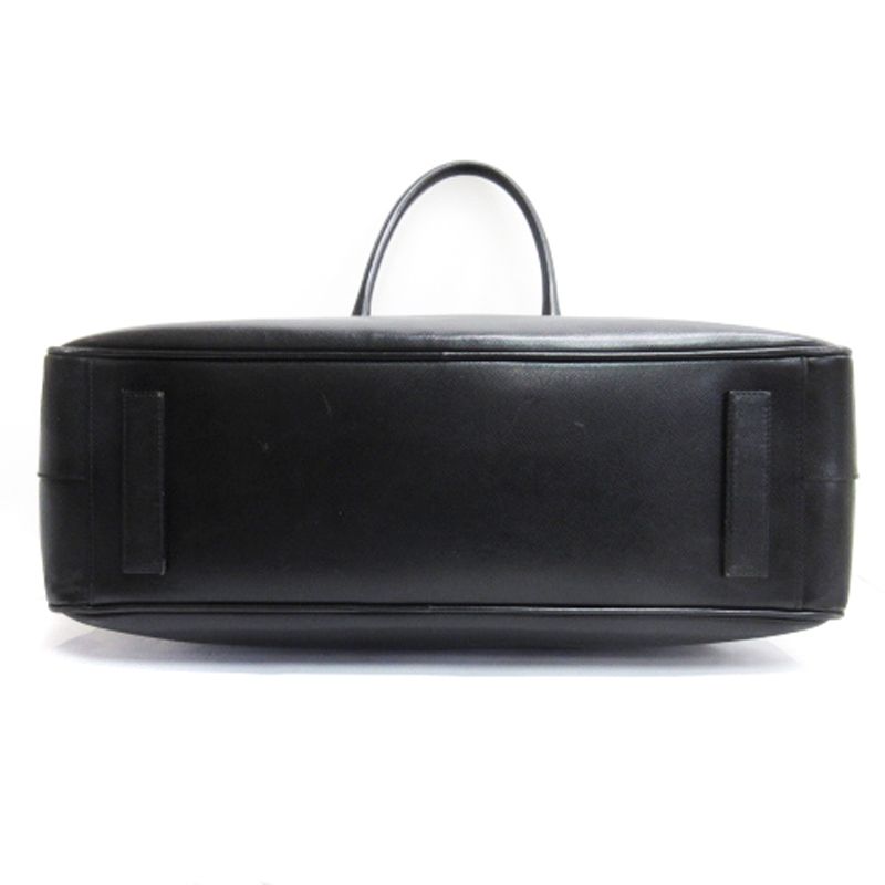 PRADAプラダ サフィアーノ レザー ブラック ビジネスバッグ 良品