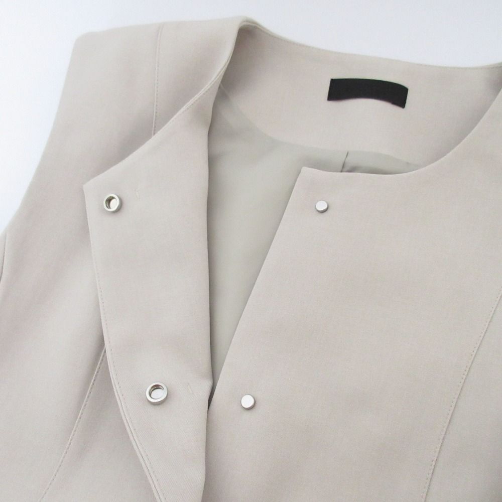 良品 24AW TO BE CHIC トゥービーシック フェイクファー3WAYジレ ベスト サイズX ベージュ レディース 古着 中古 良品 24AW TO BE CHIC トゥービーシック フェイクファー3WAYジレ