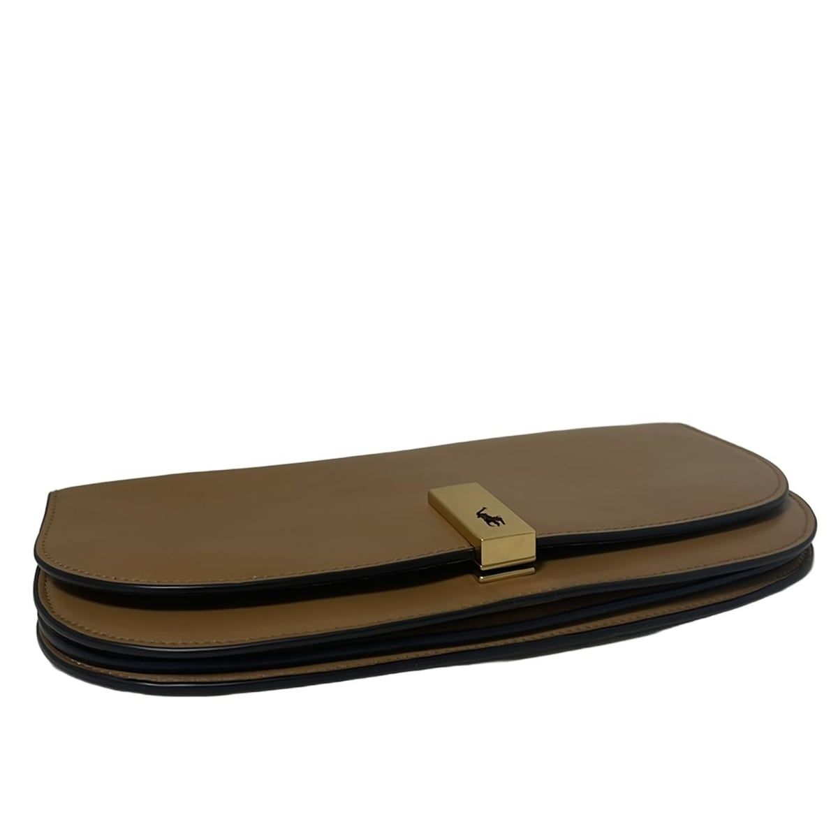 POLObyRalphLauren ポロラルフローレン クラッチバッグ Polo ID ミディアム レザー クラッチバッグ WAPOBAG02720014270 タン ブラウン DECORATOM_COM_BR