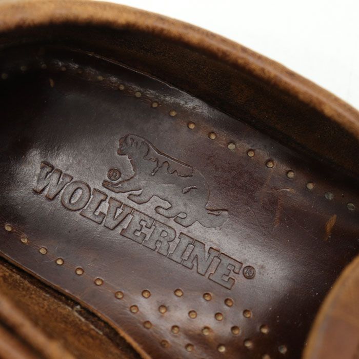 ラッピング無料 wolverine ローファー 革靴 ブラウン レディース