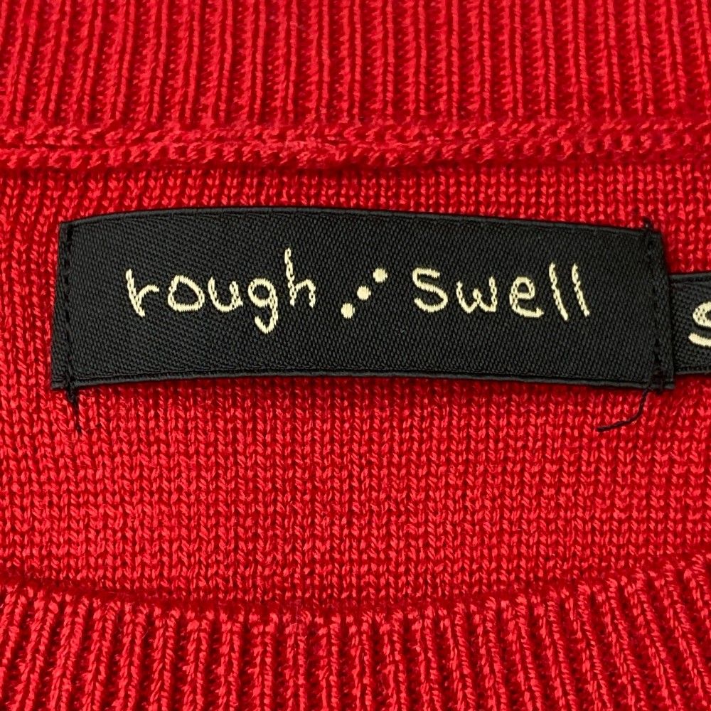 Sサイズ】rough&swell ラフアンドスウェル ゴルフ セーター 赤 【公式