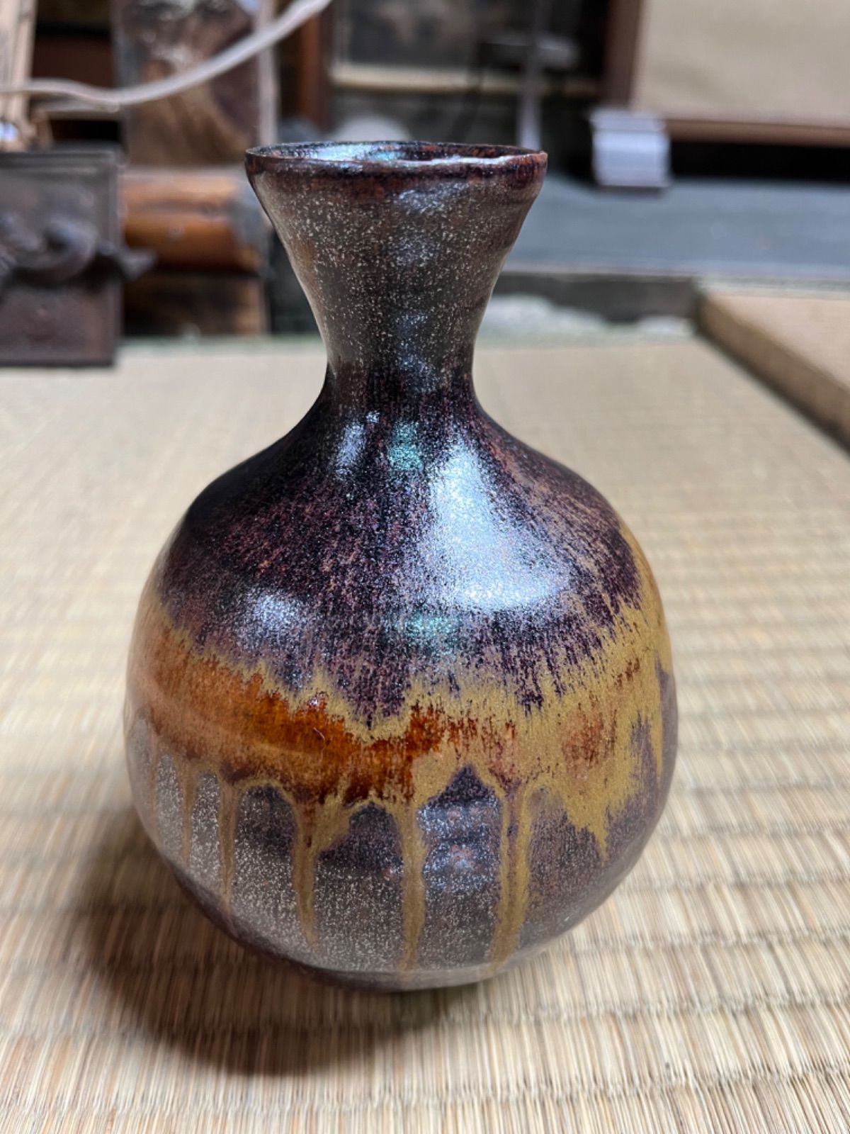 古瀬戸ぐい呑　加藤しゅんてい　共箱　M607 加藤春鼎 孝 古瀬戸酒器 徳利 盃 ぐい呑 - メルカリ