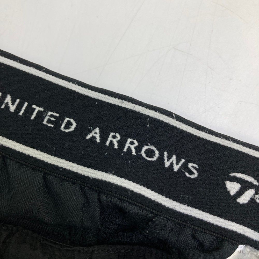 サイズ：M TAYLOR MADE テーラーメイド ×UNITED ARROWS ナイロン キルティング ハーフパンツ  ブラック系 [240101446099] ゴルフウェア メンズ ストスト サイズ：M TAYLOR MADE テーラーメイド ×UNITED ARROWS ナイロン
