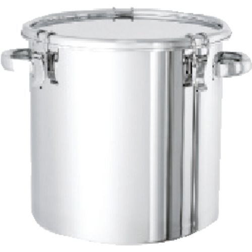 日東 ステンレスタンク キャッチクリップ式密閉タンク フタ付 １０Ｌ
