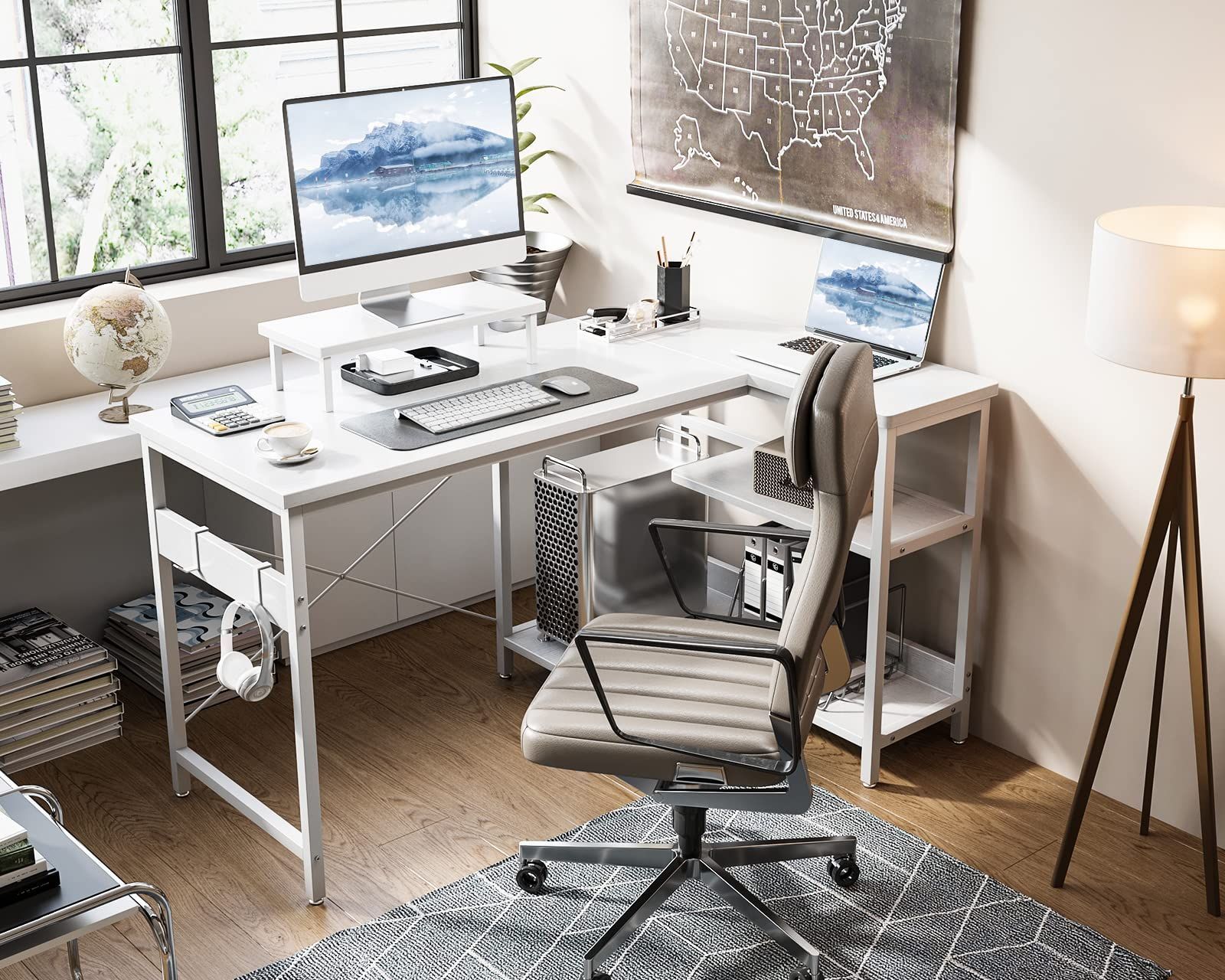 新品 パソコンデスク 極簡易デスク 120cm 1005-140