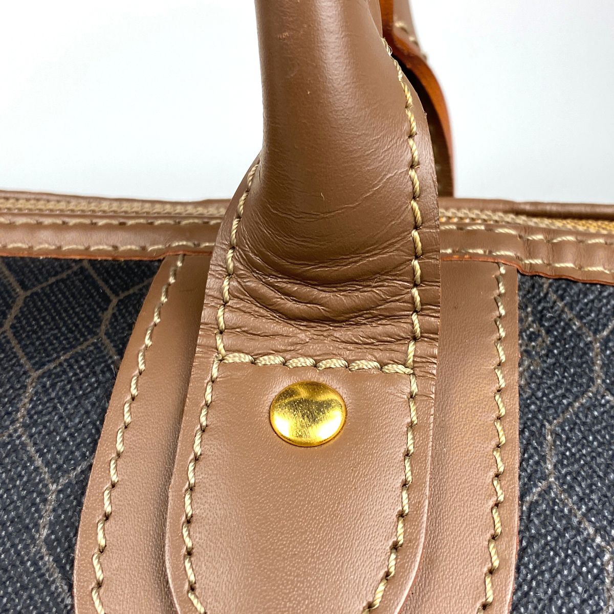 クリスチャンディオール Christian Dior ハニカム柄 ボストン
