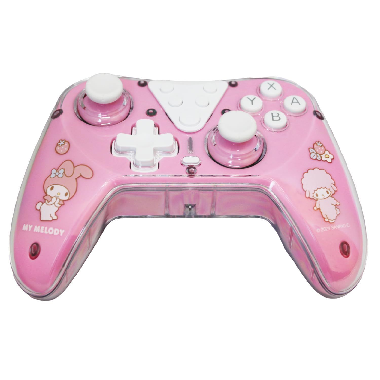 新品 アローン(Allone) ゲーム用ワイヤレスコントローラー #Unipo サンリオキャラクターズマイメロディ 15.5×6×10.5cm Switch/Switch Lite/有機EL対応 ピンク 有線・無線どちらも可 押しキャラ かわいい 