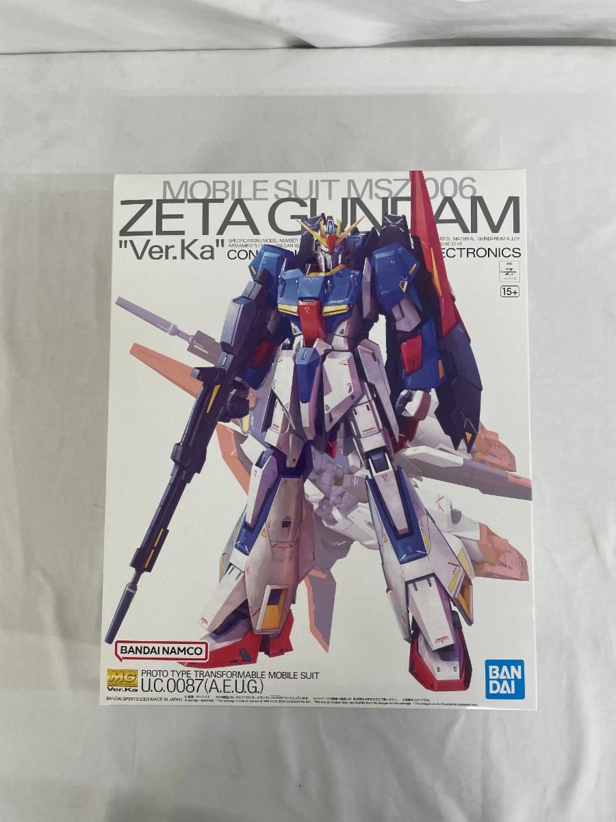 新品未開封 MG ゼータガンダムVer.Ka 1/100 DMM通販にてガンプラ「MG 1/100 ゼータガンダム Ver.Ka」が販売