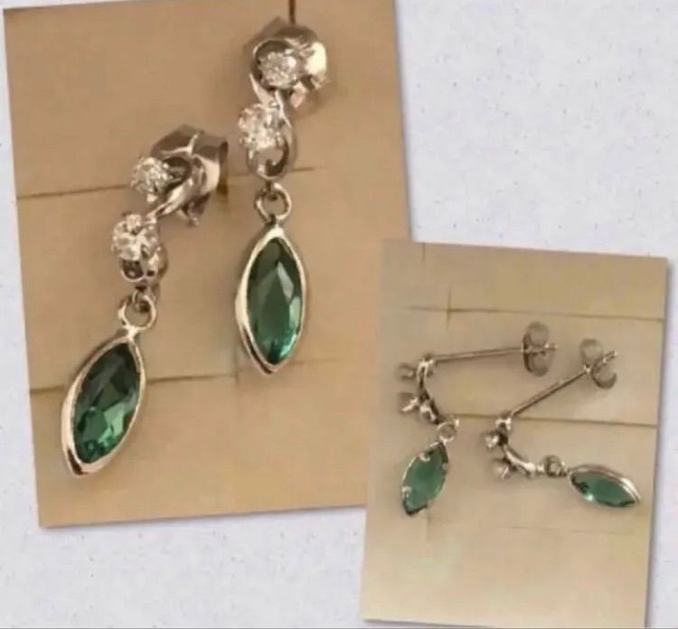 円高還元 匿名配送☆コーデ*K14WG グリーンクォーツ/ジルコニア ピアス アクセサリー