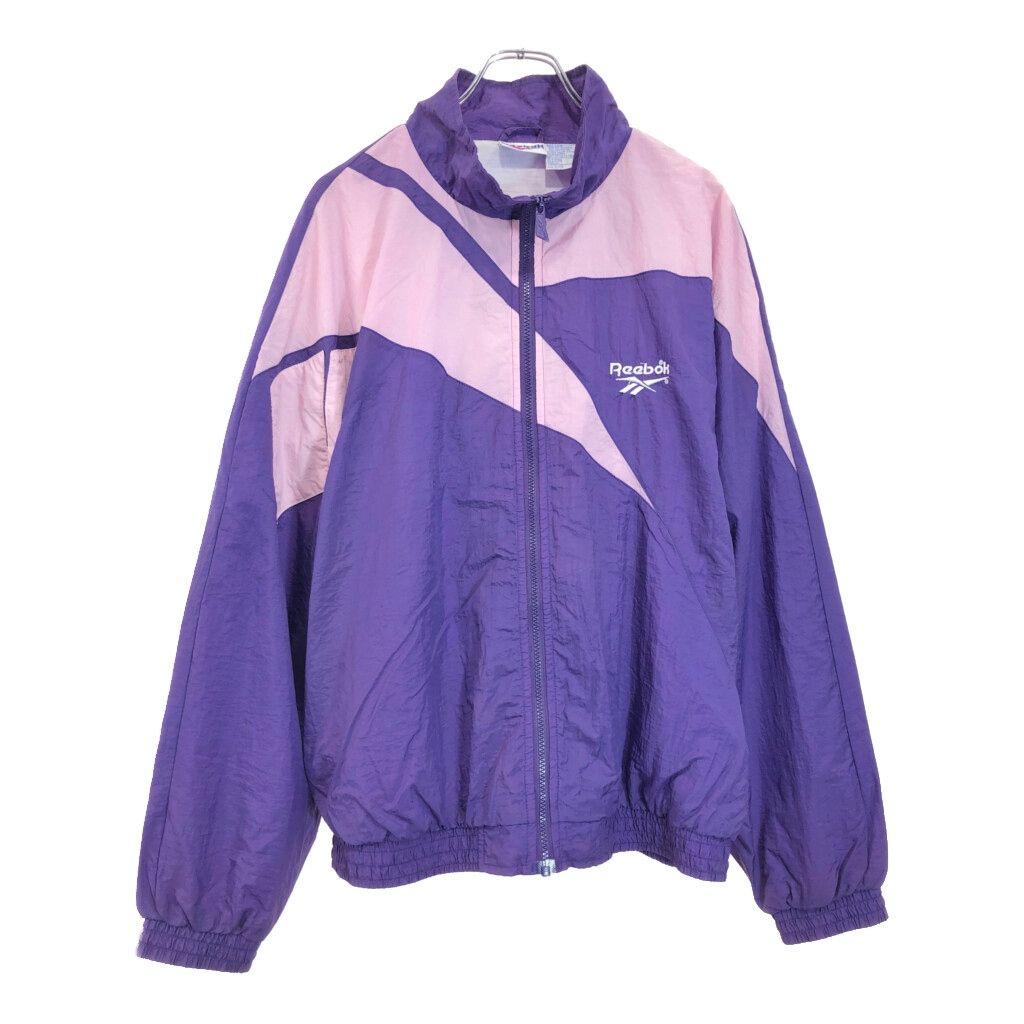 90年代 Reebok リーボック ナイロンジャケット スポーツ パープル