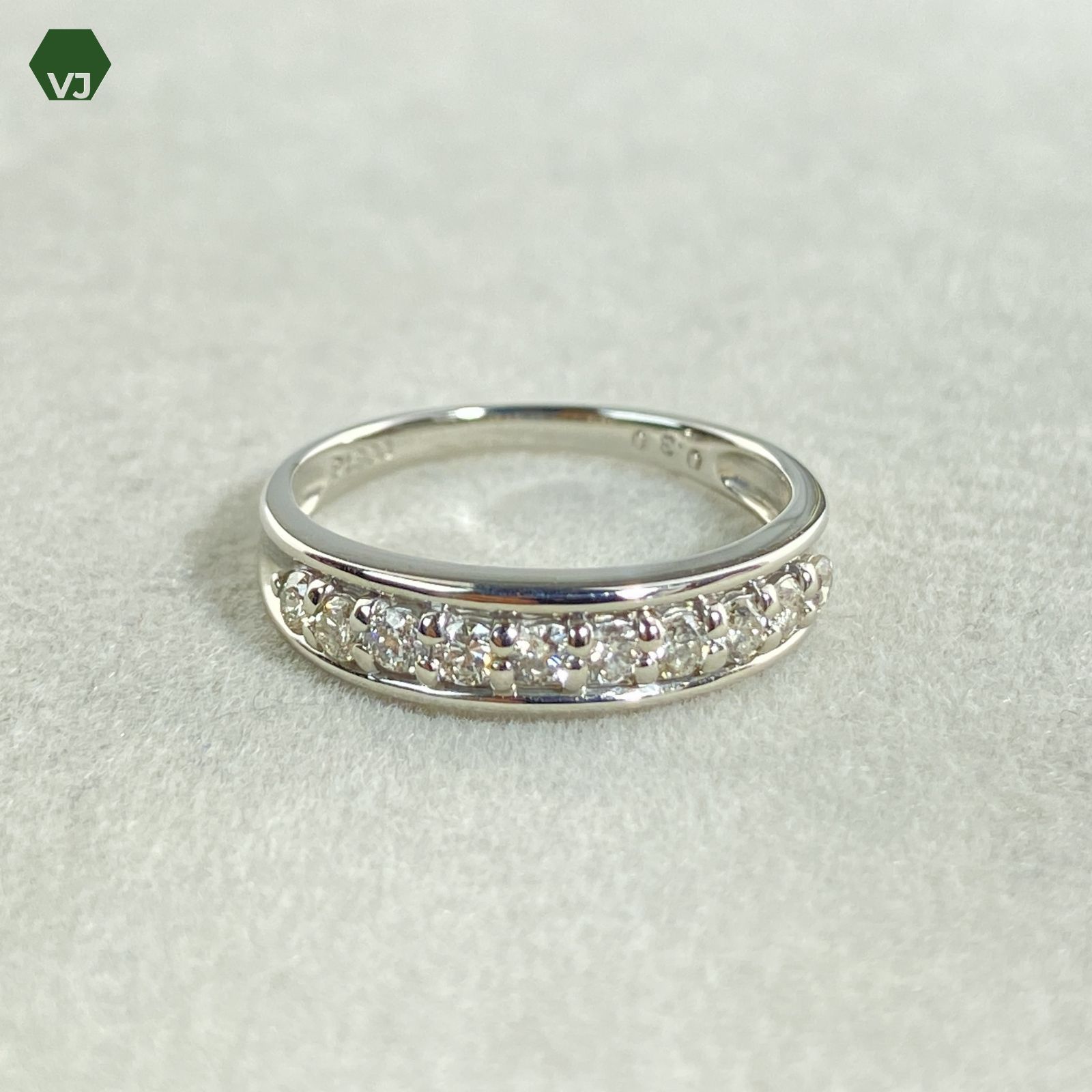 24-17】ダイヤモンド リング D0.3ct【中古】【PT900】【10号】☆By 