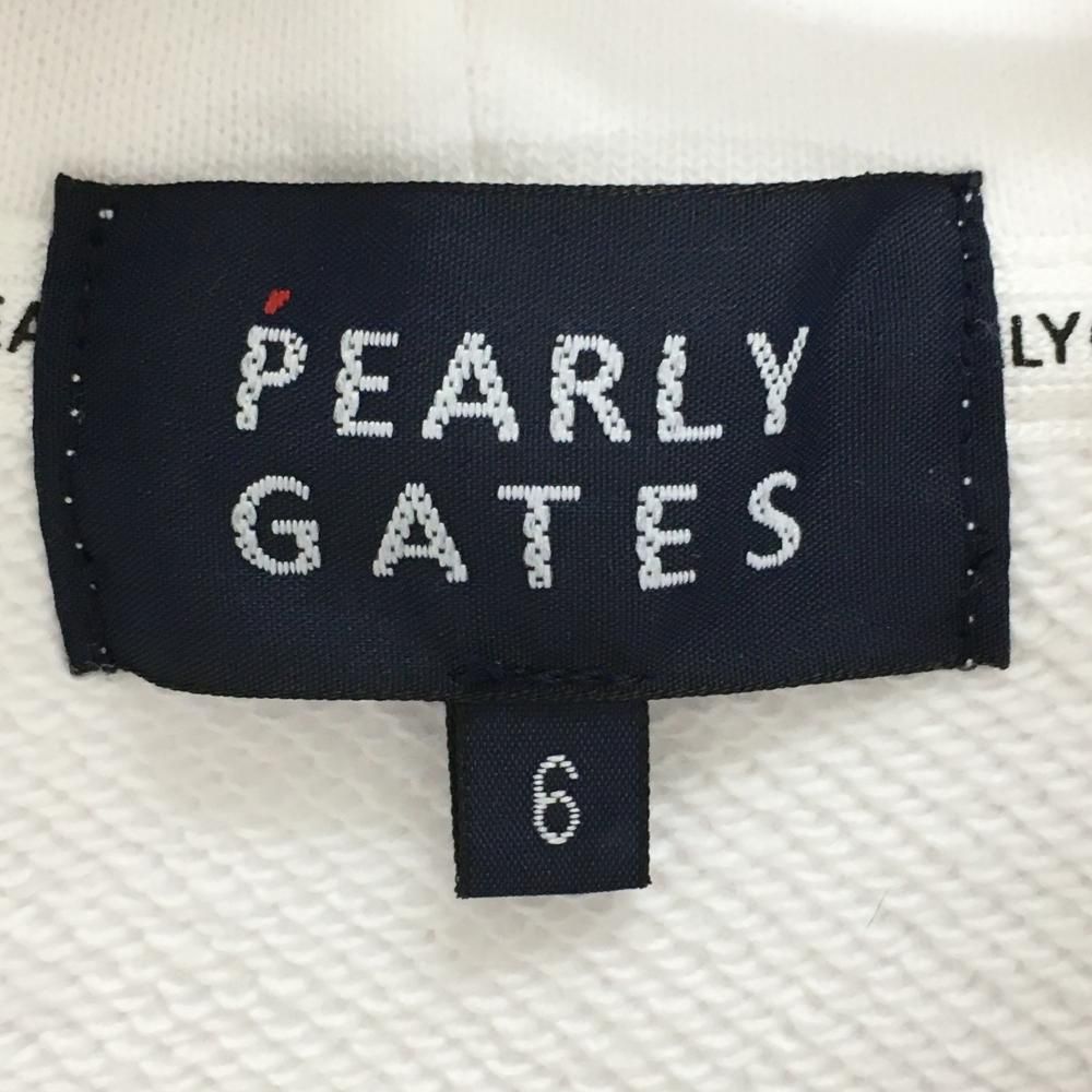 超美品】パーリーゲイツ ジップパーカー 白 35周年 バックロゴ