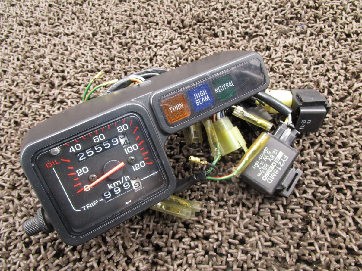 TLM220R スピードメーター インジケーターランプ ●A3950！MD23 ホンダ 【 MD23E 】 キャブ車 動画有