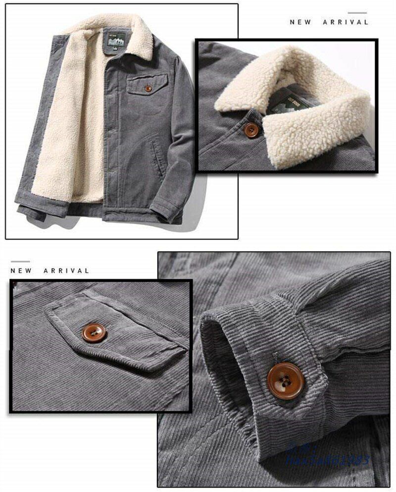 コート メンズ アウター ジャケット シャツジャケット カジュアル 大 コーデュロイ コーチジャケット カーキ 無地 ライトコーヒー グリーン グレー hax5a861983