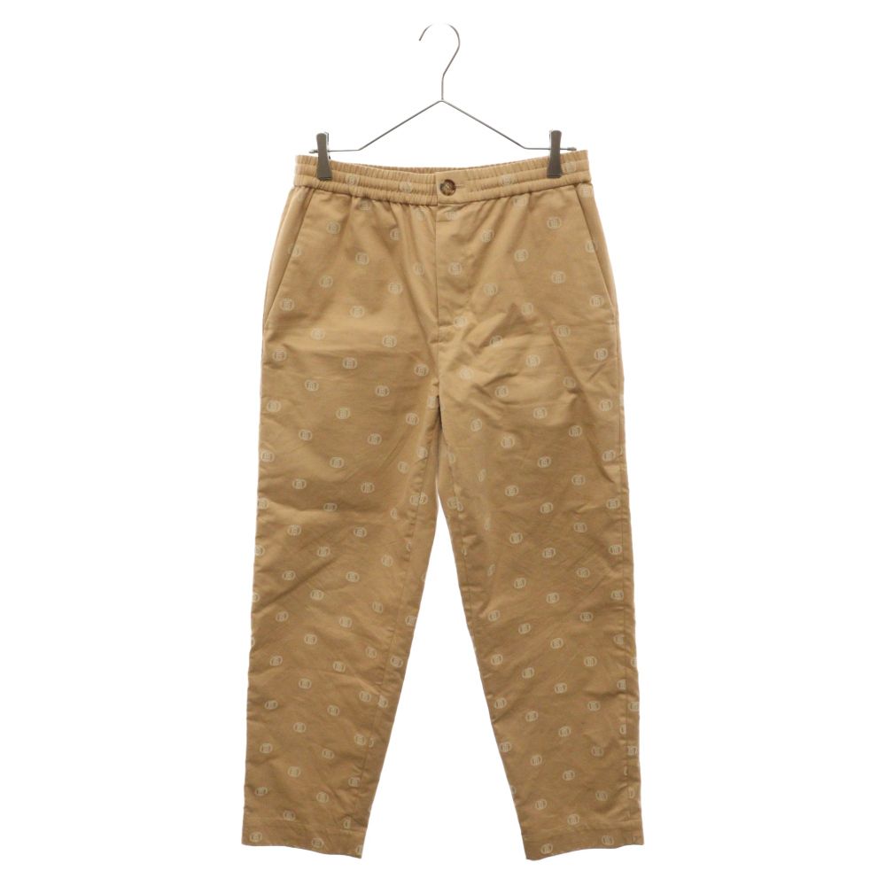 BURBERRY バーバリー 22AW logo-jacquard chino trousers TBロゴ総柄デザイン ジャガード チノパンツ トラウザーパンツ ブラウン 8054943 BURBERRY (バーバリー) 22AW logo-jacquard chino trousers TBロゴ総柄