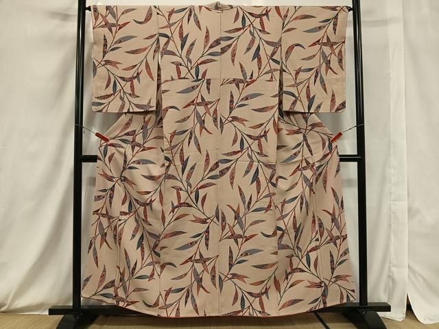 平和屋着物□上質な小紋 枝葉文 正絹 逸品 CAAW6063kb - メルカリ