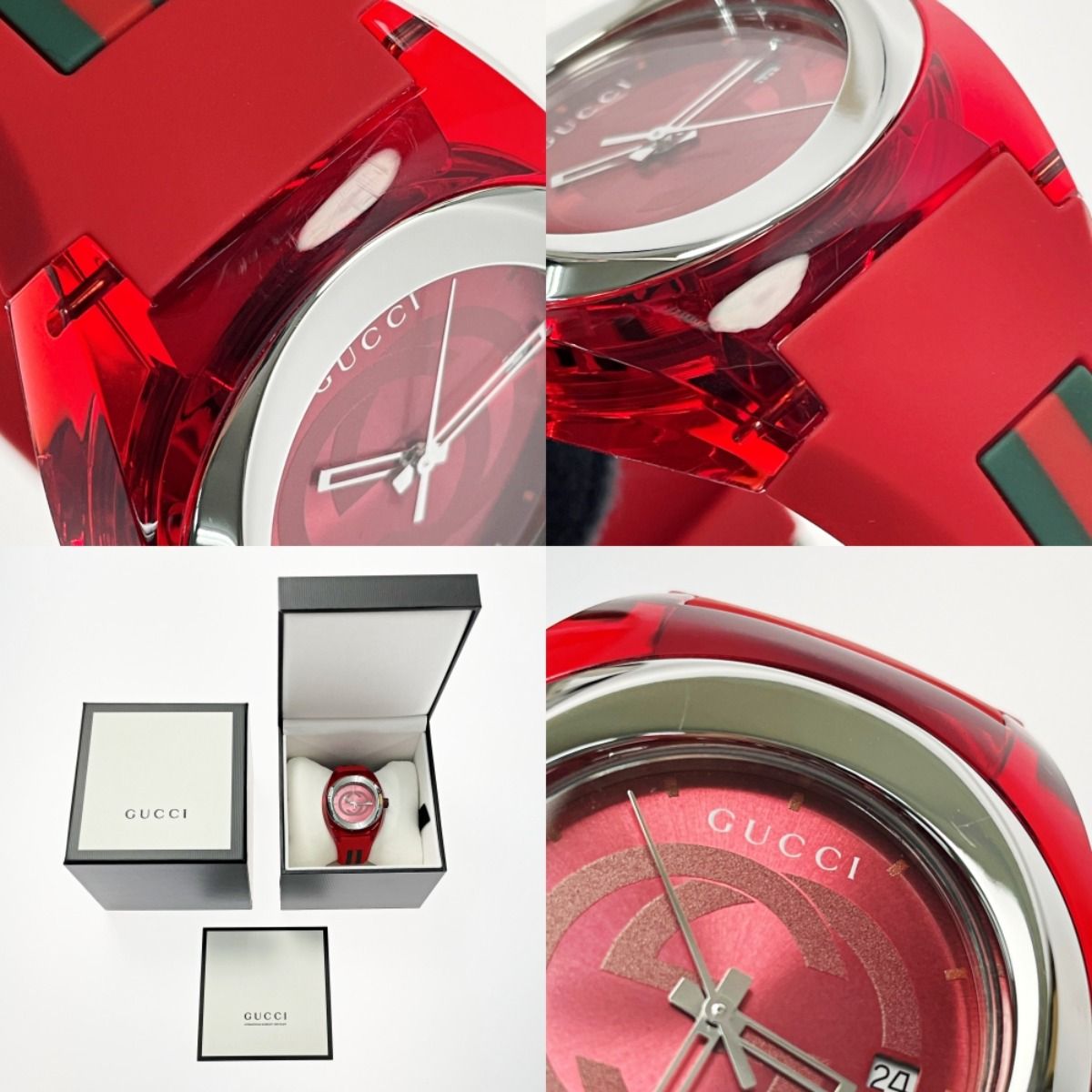 GUCCI アナログ時計 赤⭐️本体のみ 楽天市場】gucci 時計 赤の通販