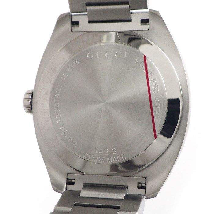 グッチ GUCCI 腕時計 GG2570 YA142314/142.3 ネイビー文字盤 デイト SS