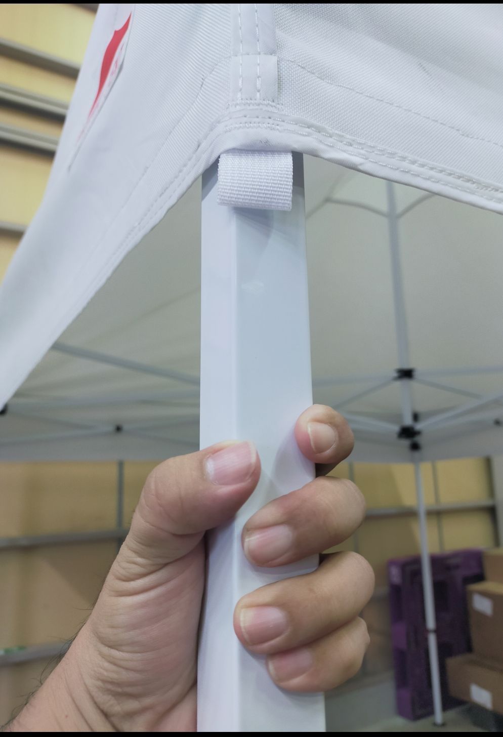 新品】タープテントRAKURAKU TENT イベントテント 【スチール】3mx3m