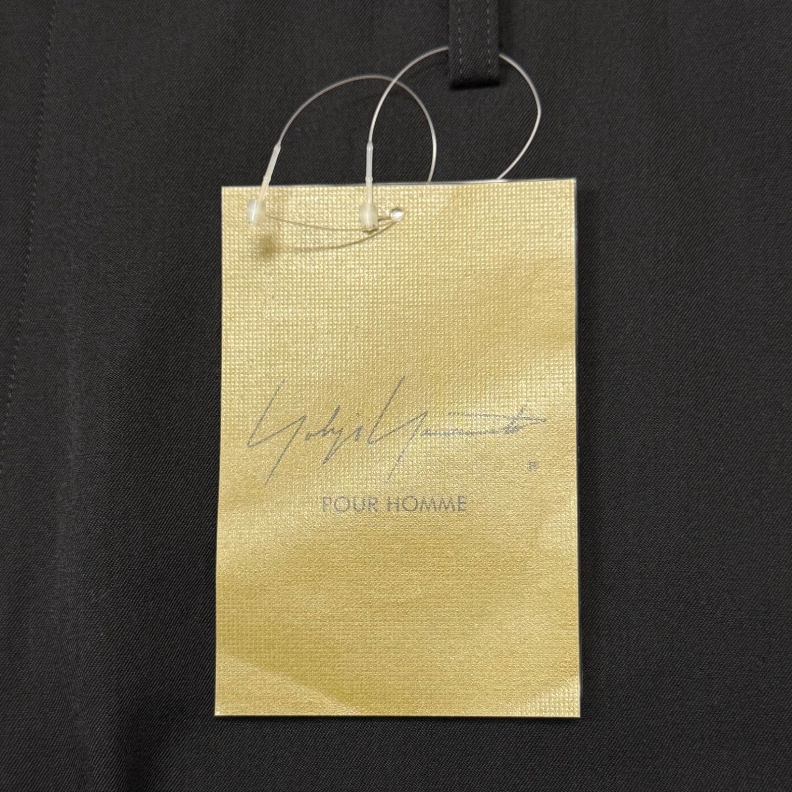 参考上代85800円 未使用品 Yohji Yamamoto POUR HOMME WOOL GABARDINE 12 TUCKS PANTS ウールギャバジン12タックパンツ イージーパンツ ヨウジヤマモトプールオム HL-P07-100 ブラック 3 Yohji Yamamoto POUR HOMME×NEIGHBORHOOD®Collaborate Collection