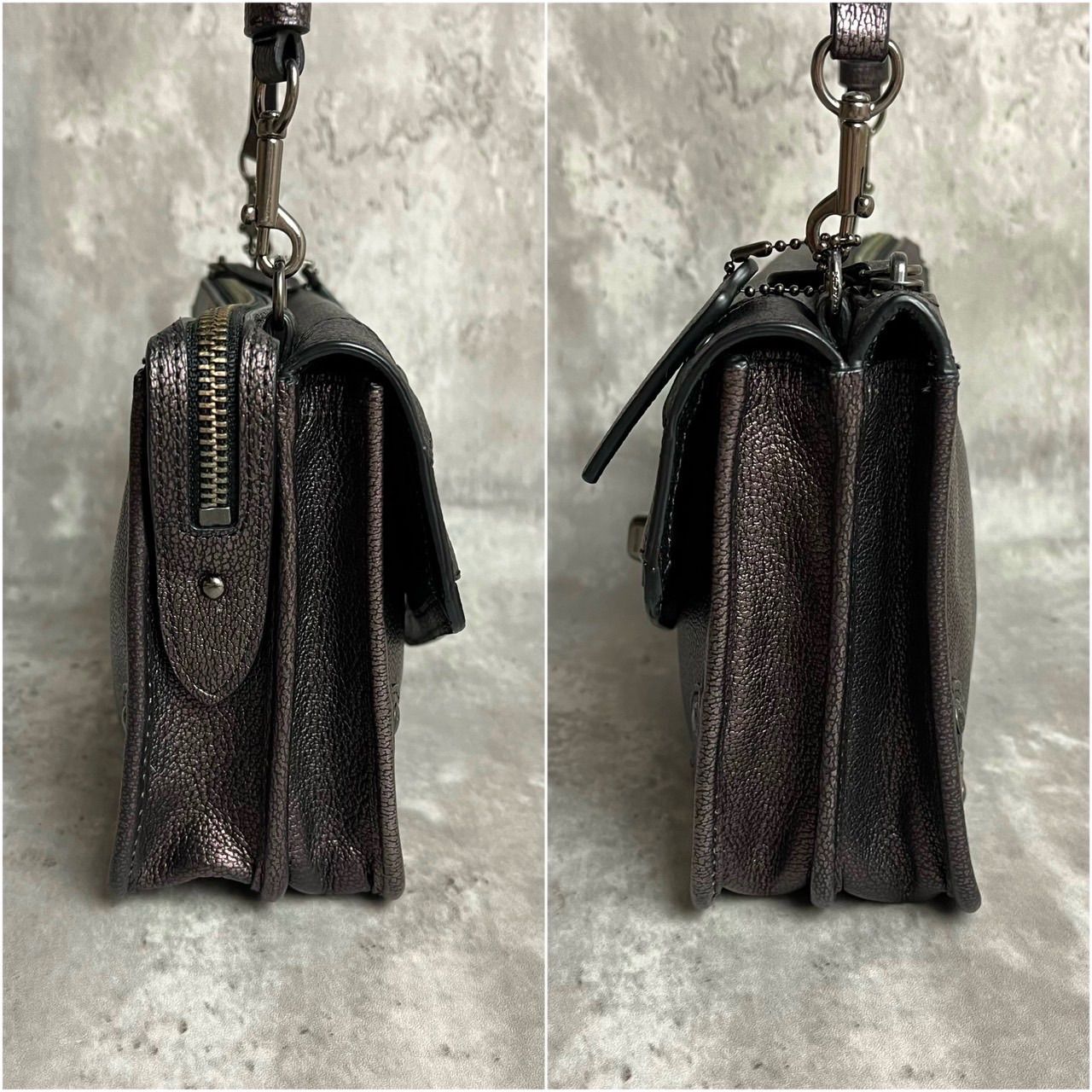 ✨良品✨ COACH コーチ カメラバッグ ショルダーバッグ ターンロック 