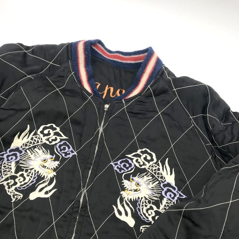 テーラー東洋 港商 SPECIAL EDITION スカジャン　リバーシブル テーラー東洋スカジャン【JAPAN MAP×DRAGON】リバーシブルサテン