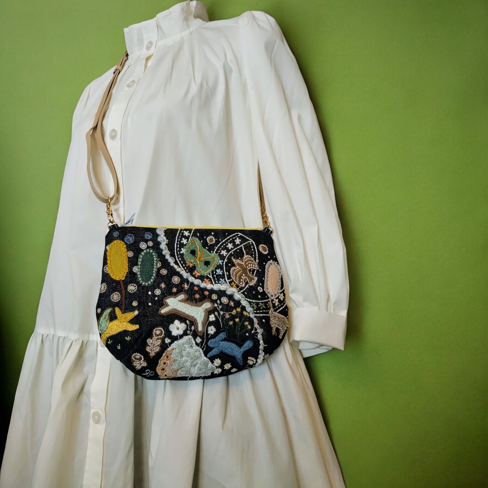 flower leap ショルダーバッグ - minä perhonen ハンドメイド