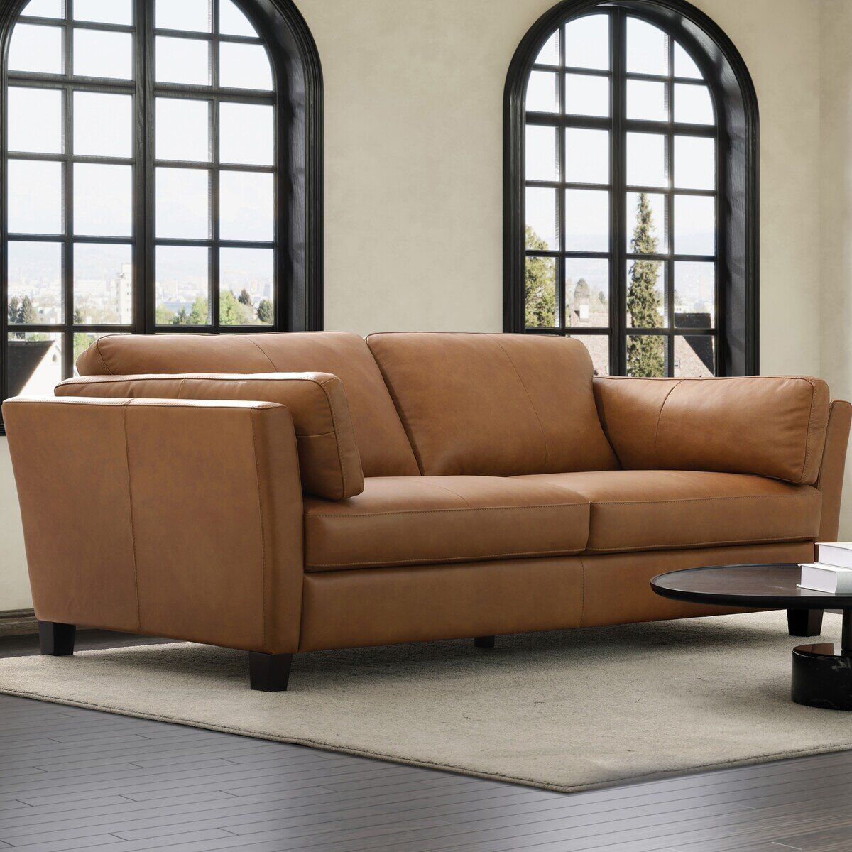 コストコ商品 Simon Li Furniture トップグレインレザーソファ ct1783250