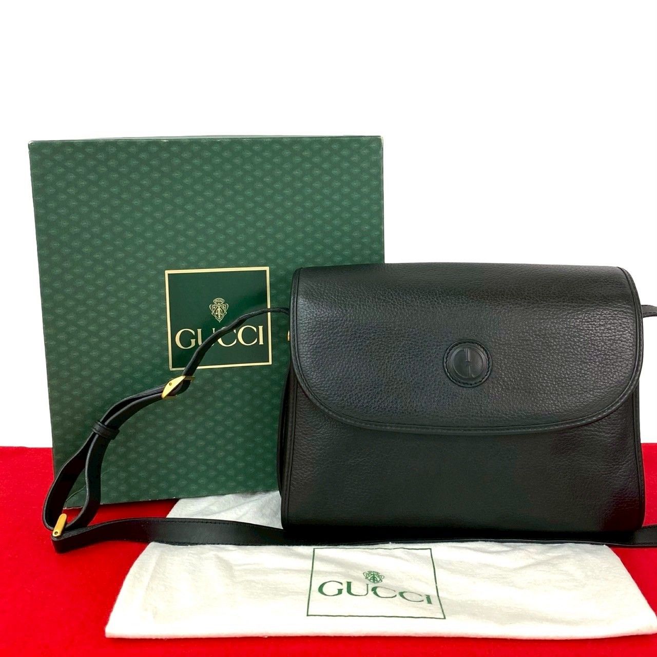 極 美品 箱 袋付き GUCCI グッチ オールドグッチ ヴィンテージ GG ロゴ 