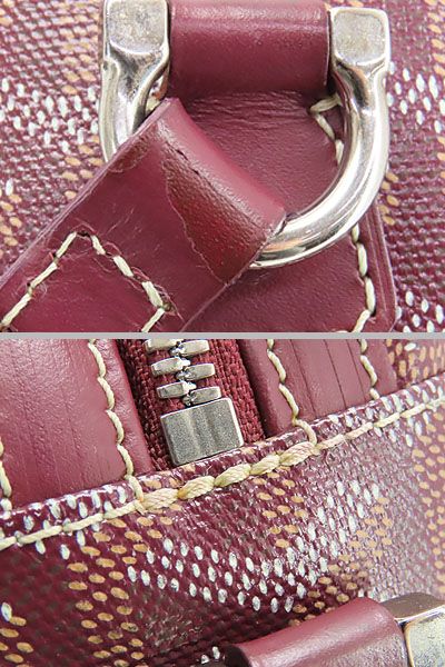 【美品】ゴヤール　GOYARD　カップヴェール PM バッグ　斜め掛け ショルダーバッグ　ポシェット　ポーチ　ボルドー　PVC レザー