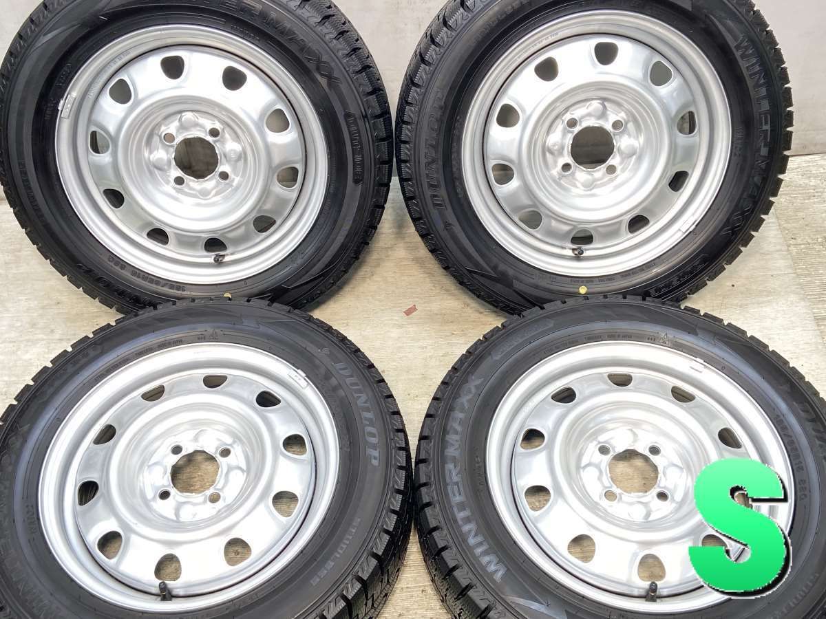 185/65R15  nダンロップ ウィンターマックス WM02 n　  n15x5.5  100-4穴 n中古タイヤ スタッドレスタイヤ ホイールセット 4本セットn w15250125012