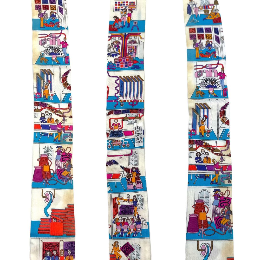 エルメス HERMES ツイリー スカーフ スリム LA MAISON DES CARRES  